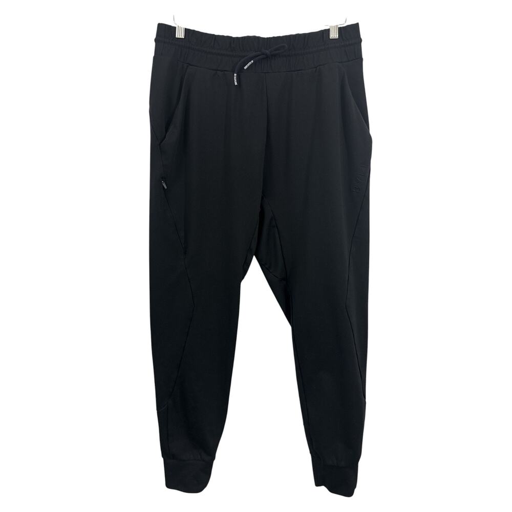 BYLT Active Jogger Pants Black Size L Relaxed Tapered Fit Side Zip Pocket - Picture 2 of 13